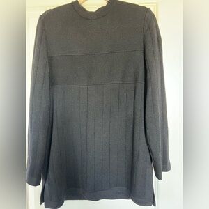 St. John Women's Black Turtleneck Sweater